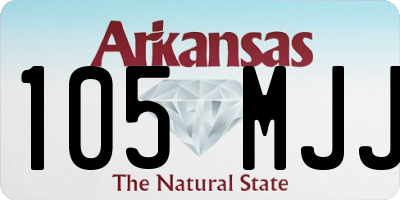 AR license plate 105MJJ