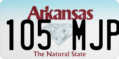AR license plate 105MJP
