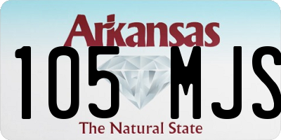 AR license plate 105MJS
