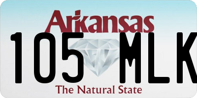 AR license plate 105MLK