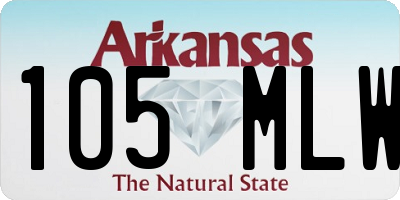 AR license plate 105MLW