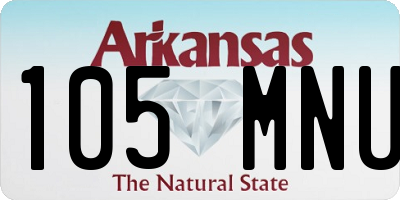 AR license plate 105MNU