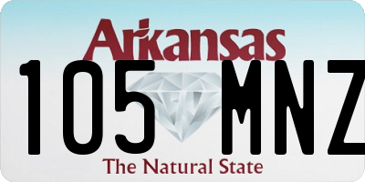 AR license plate 105MNZ