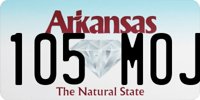 AR license plate 105MOJ