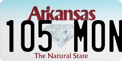 AR license plate 105MON