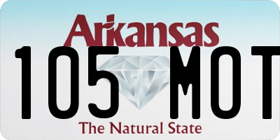AR license plate 105MOT