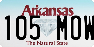 AR license plate 105MOW