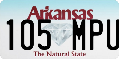 AR license plate 105MPU