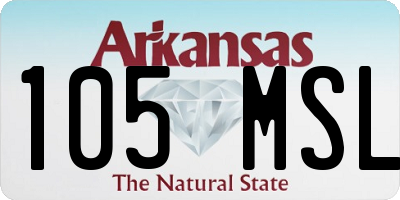 AR license plate 105MSL