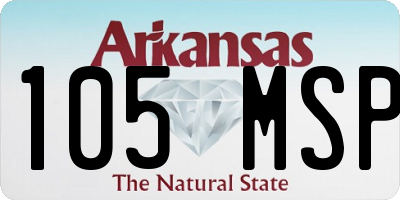 AR license plate 105MSP