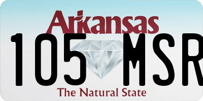 AR license plate 105MSR