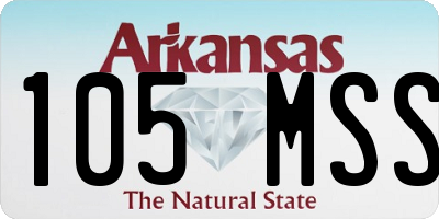 AR license plate 105MSS