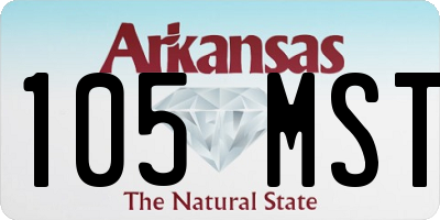 AR license plate 105MST