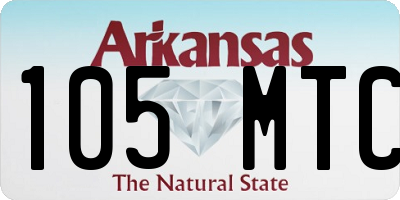 AR license plate 105MTC