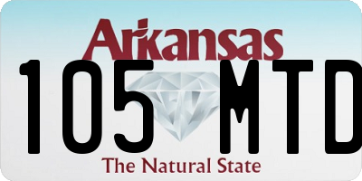 AR license plate 105MTD