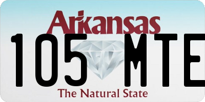 AR license plate 105MTE