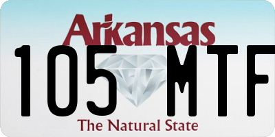 AR license plate 105MTF