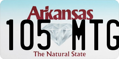 AR license plate 105MTG