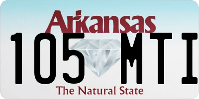 AR license plate 105MTI