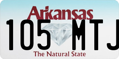 AR license plate 105MTJ