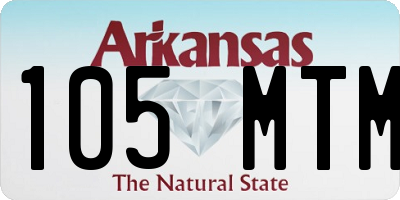 AR license plate 105MTM