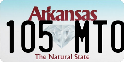 AR license plate 105MTO