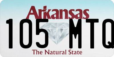 AR license plate 105MTQ