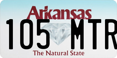 AR license plate 105MTR