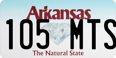 AR license plate 105MTS