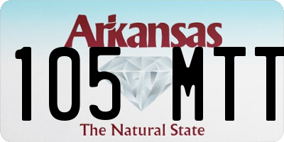 AR license plate 105MTT