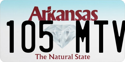 AR license plate 105MTV
