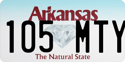AR license plate 105MTY