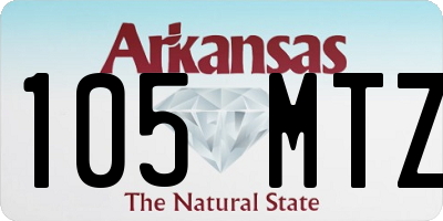 AR license plate 105MTZ