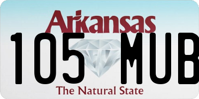 AR license plate 105MUB