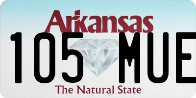 AR license plate 105MUE