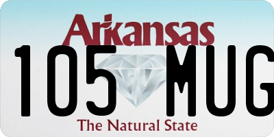 AR license plate 105MUG