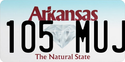 AR license plate 105MUJ
