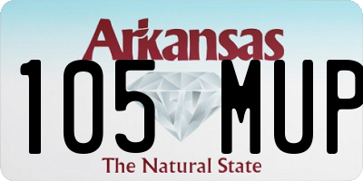 AR license plate 105MUP