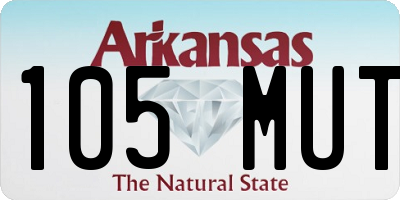 AR license plate 105MUT