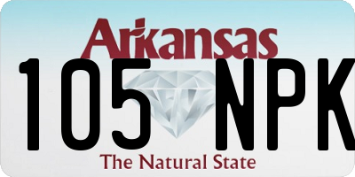 AR license plate 105NPK