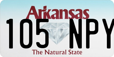 AR license plate 105NPY