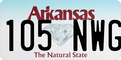 AR license plate 105NWG