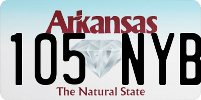 AR license plate 105NYB