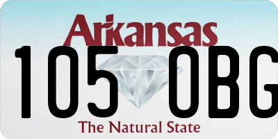 AR license plate 105OBG