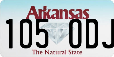 AR license plate 105ODJ