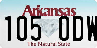 AR license plate 105ODW