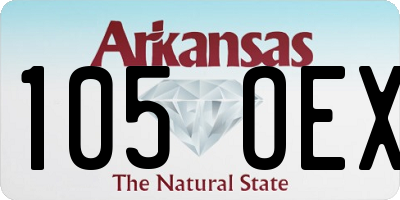 AR license plate 105OEX