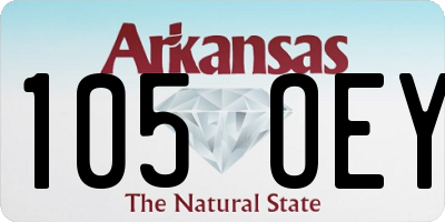 AR license plate 105OEY