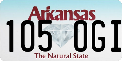 AR license plate 105OGI