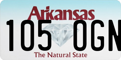 AR license plate 105OGN